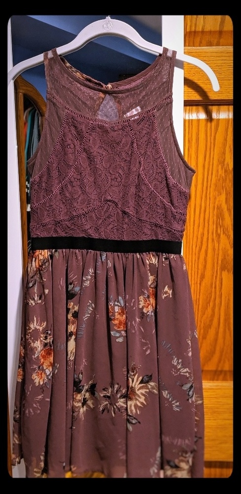 Purple lace/floral dress